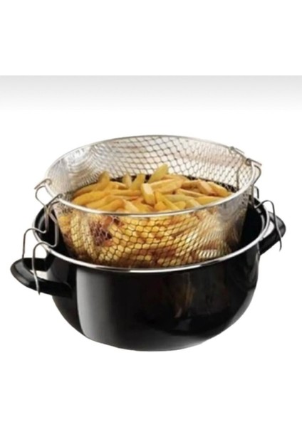 24 cm Emaye Cam Kapaklı, Yanmaz, Yapışmaz, Çizilmez, Lüks Kızartma Tencere modelleri