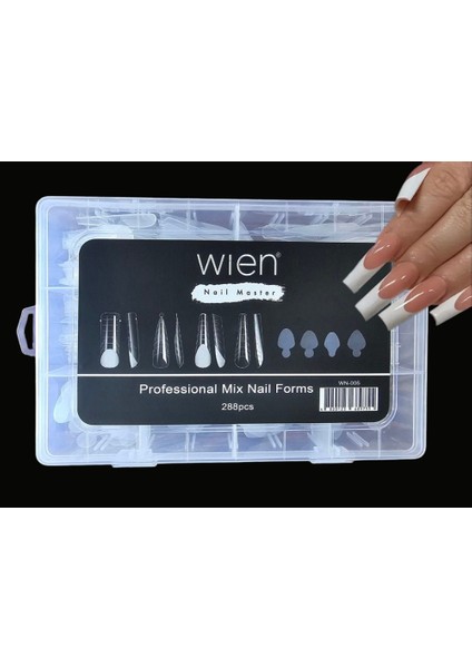 Protez Tırnak Üst Form Jel Acrygel - Akrijel ve Polijel İçin Üst Form Şablon 288LI WN-005 fiyatları