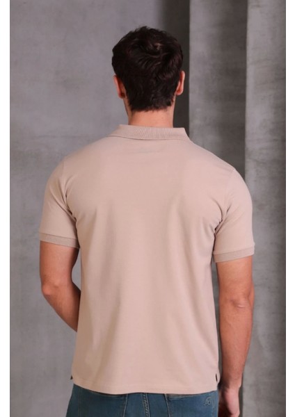 Erkek Slim Fit Pamuklu Yumuşak Doku Nefes Alan Kumaş Yakalı Tişört indirimleri