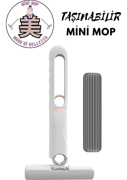 Kompakt Taşınabilir Mini Temizlik Paspası Kendinden Sıkmalı, Hızlı ve Kolay Kullanım