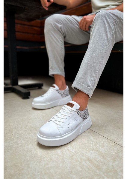 J145 Sauerbergg Ortopedik Taban Günlük Cilt Erkek Sneaker Spor Ayakkabı Cbt Beyaz modelleri