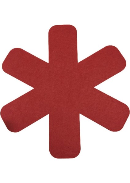 Bordo Renkli Keçe Koruyucu Tava, Tencere ve Bor Cam Için Güvenli ve Şık Tasarım