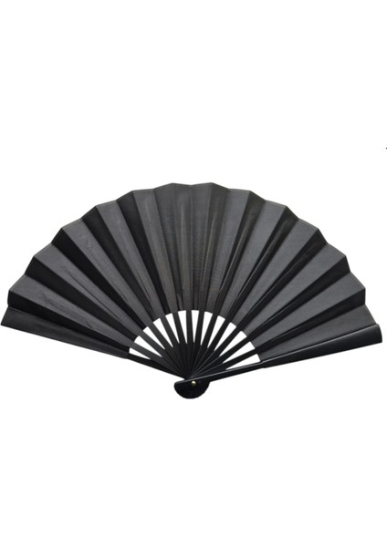 Plastik Kumaş Yelpaze 12 Li Siyah