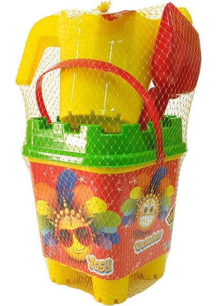 Çok Renkli Büyük Kale Kovalı Kova, Dayanıklı ve Şık Bahçe ve Dekor Malzemesi fiyatları