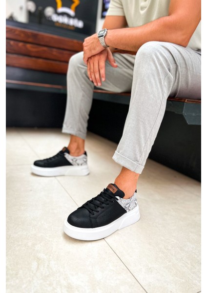 J145 Sauerbergg Ortopedik Taban Günlük Cilt Erkek Sneaker Spor Ayakkabı Cbt Siyah fiyatları