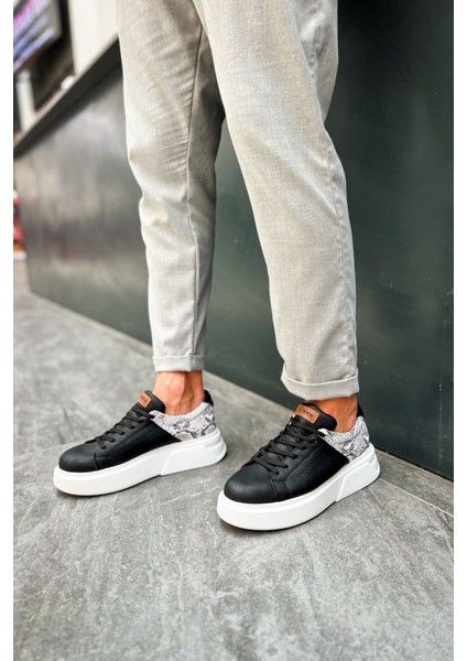 J145 Sauerbergg Ortopedik Taban Günlük Cilt Erkek Sneaker Spor Ayakkabı Cbt Siyah modelleri