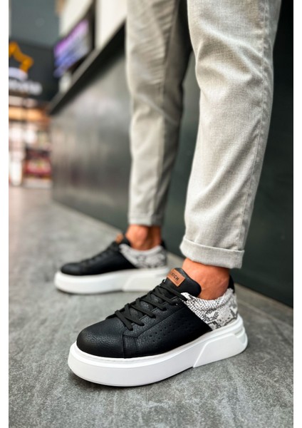 J145 Sauerbergg Ortopedik Taban Günlük Cilt Erkek Sneaker Spor Ayakkabı Cbt Siyah fırsatları