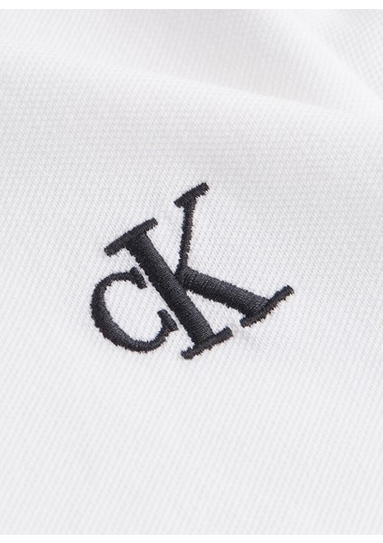 Polo Dar Düz Erkek Beyaz Polo T-Shirt J30J315603-YAF Tıppıng Slım Polo fırsatları