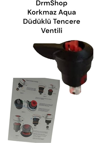 Aqua Düdüklü Tencere, Ventilli, Beyaz, Dayanıklı ve Pratik Kullanım