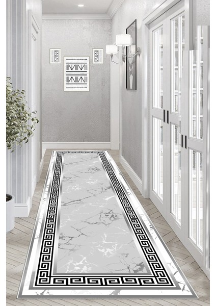 Kaymaz Taban Yıkanabilir Dijital Baskılı Halı Yolluk Mutfak Halısı