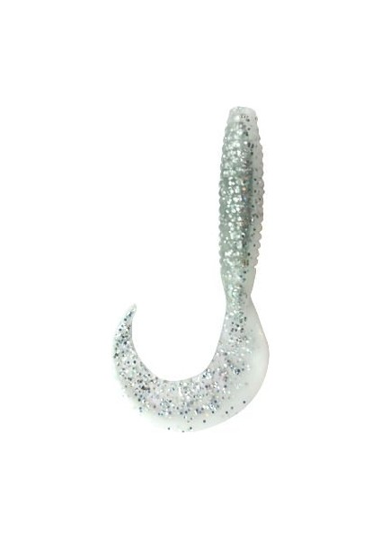 Discovery 7.5cm 2.6gr Silikon Kurt Yem Beyaz Simli 8ADT