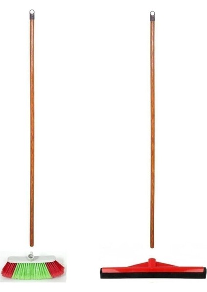 Saplı Yer Temizlik Seti, Çekçek ve Fırça ile Kolay Temizlik Sağlar