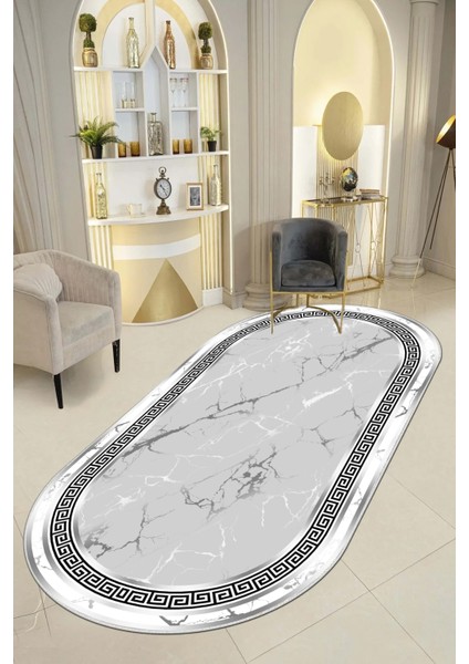 Kaymaz Taban Yıkanabilir Dijital Baskılı Halı Yolluk Mutfak Halısı