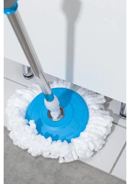 Çevre Dostu 360° Döner Temizlik Seti ve Yedek Mop Başlığı