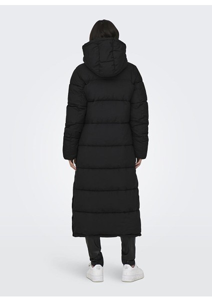 Siyah Kadın Kaban Onlann Premıum Puffer Coat X-Long O modelleri