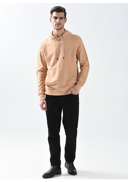 Kapüşon Yaka Karamel Erkek Sweatshırt 1084298
