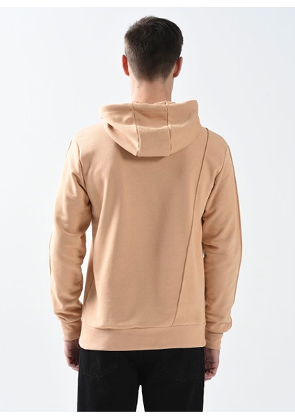 Kapüşon Yaka Karamel Erkek Sweatshırt 1084298