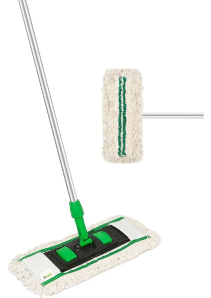 50 cm Beyaz Nemli Mop Zincir Dikişi, Dayanıklı ve Kullanışlı Temizlik Ürünü