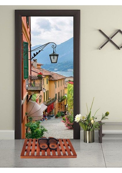 Ahşap Kapı Önü ve Banyo Paspası Seti, Şık ve Kullanışlı Ev Dekoru modelleri