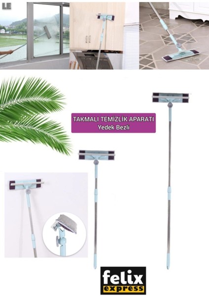 Sihirli Cam Temizleme Yedek Bezli – Parlak ve Temiz Camlar Için Pratik Çözüm