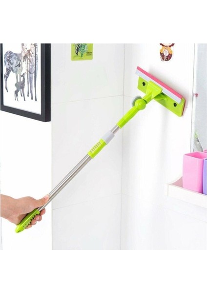 Ayarlanabilir Teleskopik Çekçekli Cam ve Fırça Silme Sapı indirimleri