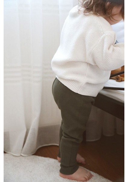 Fitilli Bebek & Çocuk Tayt Pantolon Haki fırsatları