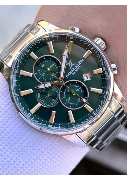 Çelik Kordon Kronometreli Kadran Tasarımı 3 Atm Suya Dayanıklı Erkek Kol Saati 10602.10