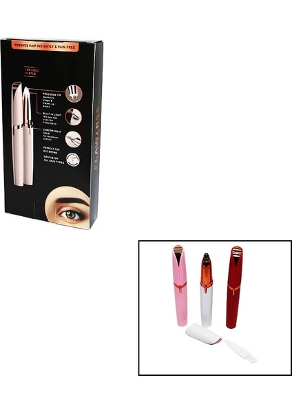 K-1 Pilli Kalem Modeli Kaş Burun Yanak Kıl - Tüy Alma Makinesi (5047)