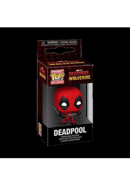 Pop Pocket Keychain Deadpool & Wolverine Deadpool With Swords