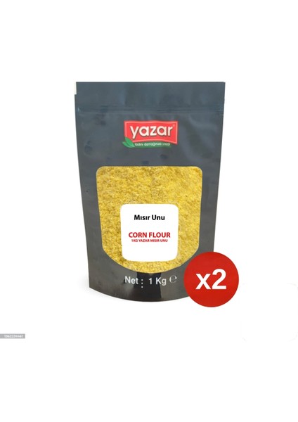 1 kg x 2 Paket Yazar Mısır Unu