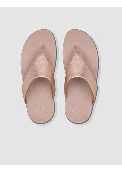 Lulu I88 Hakiki Deri Rose Gold Kadın Parmak Arası Terlik fiyatları