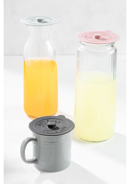 6 Adet Renkli Silikon Isı Koruyucu Bardak Kapağı Seti