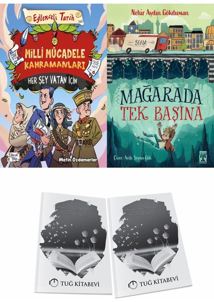 Milli Mücadele Kahramanları Her Şey Vatan Için ve Mağarada Tek Başına + Hediyeli