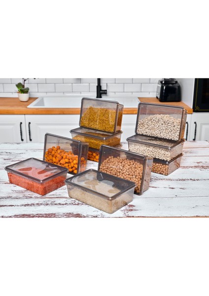 10 Adet Gri Kaplı Mikrodalga Uygun Saklama Kabı, 1 Litre, 19X13X6 cm fiyatları