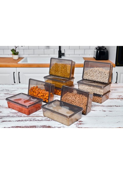 10 Adet Gri Kaplı Mikrodalga Uygun Saklama Kabı, 1 Litre, 19X13X6 cm fırsatları