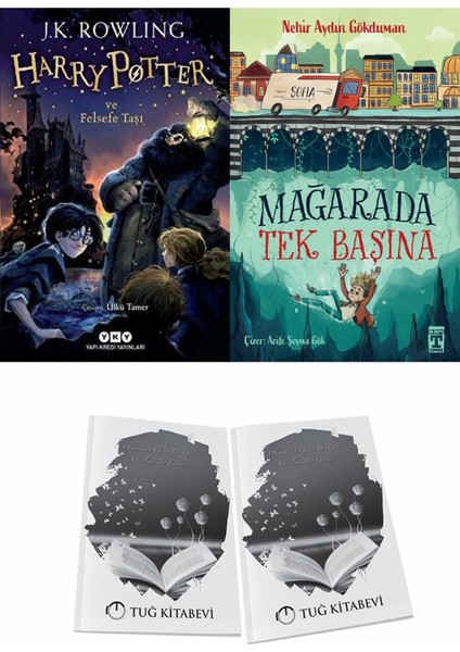 Harry Potter ve Felsefe Taşı ve Mağarada Tek Başına + Hediyeli