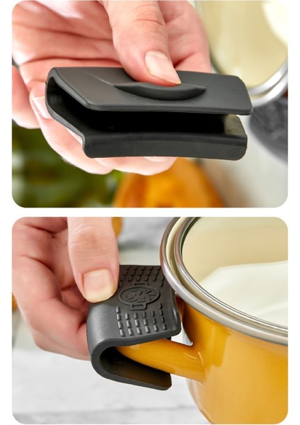 Gri 2'li Isıya Dayanıklı Tencere Kulbu ve Tava Tutacağı Seti fırsatları