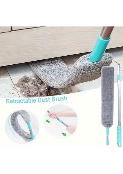 Uzatılabilir Pratik Toz Alma Fırçası, Mavi, Hafif ve Kullanışlı Temizlik Aracı indirimleri