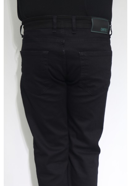 Fistan Store Erkek Siyah Yüksek Bel Rahat Kesim Boru Paça Jean Pantolon indirimleri