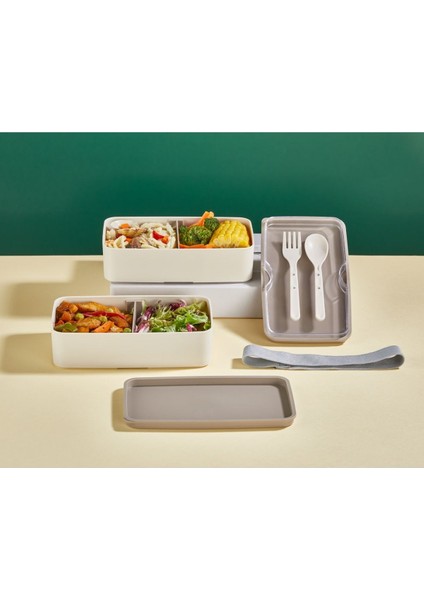 Gri 2 Kat Saklama Kabı Seti, Sağlıklı ve Pratik Öğünler Için Mükemmel Seçim fırsatları