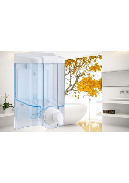 Şeffaf 500 ml Köpük Sabun Dispenseri, Hazneli ve Pratik Kullanım