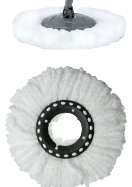 Mikrofiber Döner Paspas Yedeği, Uygun Tüm Mop Uçlarına, Tek Adet