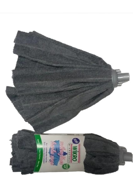 Mikrofiber Paspas Takımı, Ahşap Saplı, Kullanışlı ve Dayanıklı, Gri Renk fırsatları