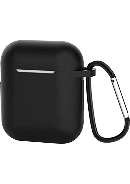 Trend Apple Airpods 2/1 Nesil Uyumlu Kılıf Silicone Fit (Silikon) Black