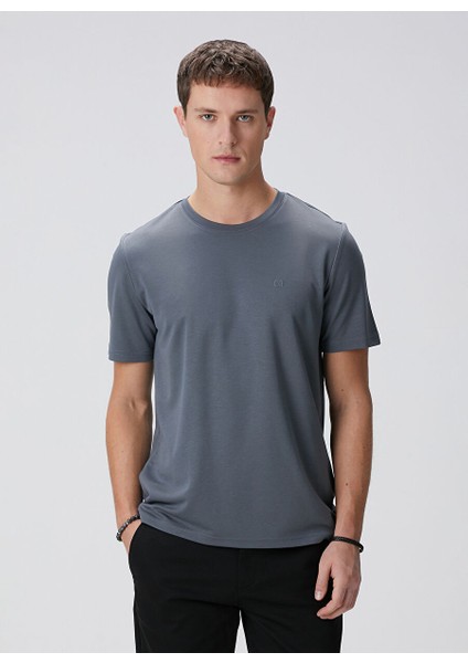 Antrasit Erkek Slim Fit T-Shirt 1094077