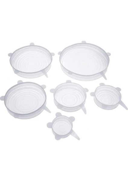6'lı Gri Silikon Streç Kapak Seti, Sızdırmaz ve Dayanıklı Çok Amaçlı Kaplar fiyatları