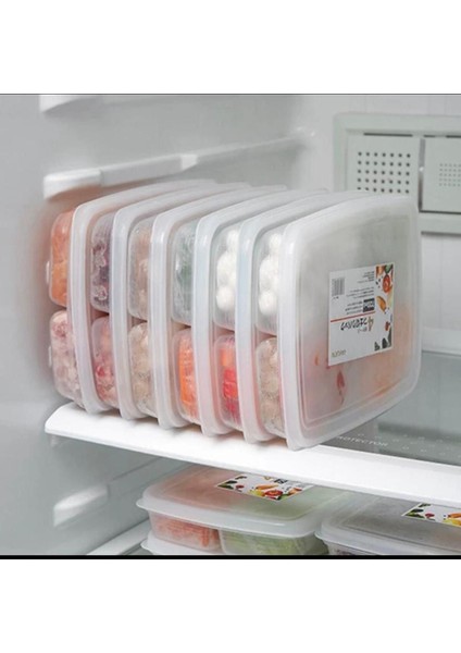 3'lü 400 ml Turuncu 4 Bölmeli BPA'sız Sızdırmaz Plastik Saklama Kabı Seti – Mutfak Düzeni ve Gıda Saklama İçin