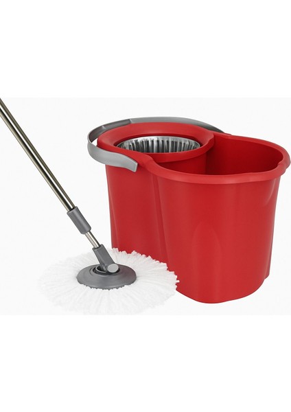 Kırmızı Döner Temizlik Seti, Sıkma Aparatı, Kolay ve Hızlı Temizlik Için Ideal fiyatları