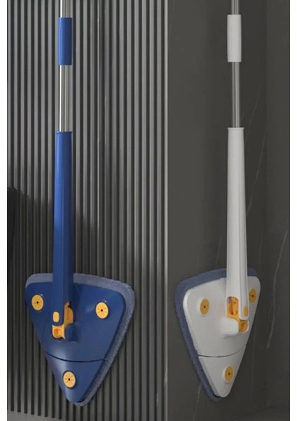 Üçgen Sıkmalı Mop Seti Yedek Bezli, Pratik ve Temizliğe Uygun Rahat Kullanım fırsatları