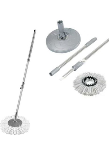 Hediyeli Dönerli Mop Kovası Için Yedek Microfiber Paspas Seti, 2 Adet Toplam Hediye